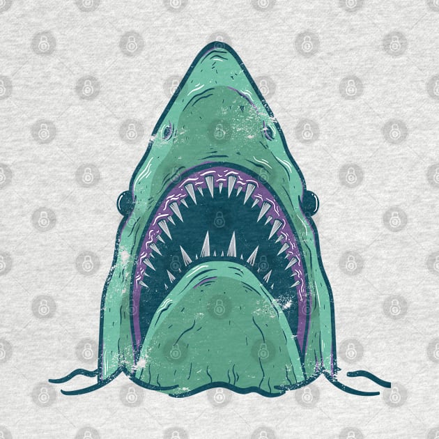 Shark head Design T-shirt STICKERS CASES MUGS WALL ART NOTEBOOKS PILLOWS TOTES TAPESTRIES PINS MAGNETS MASKS by TORYTEE